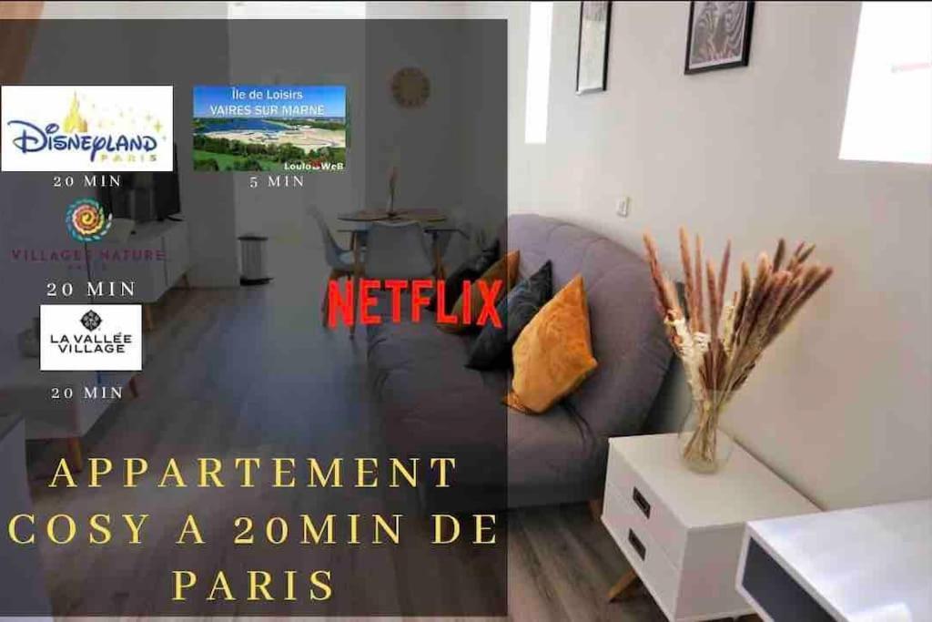 Appartement Duplex Proche Disney Et Paris Vaires-sur-Marne Exterior photo